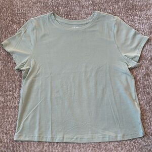 Old Navy Light Sage Green Crew Neck Short Sleeve T-shirt